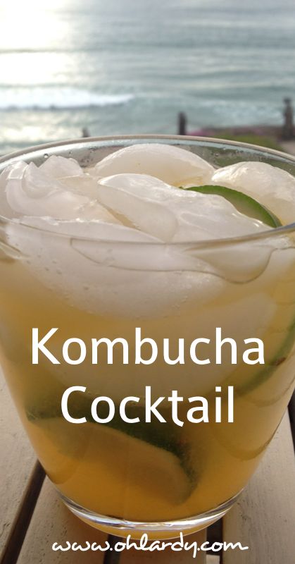 A Kombucha Cocktail - a delightfully refreshing drink - Oh Lardy!: