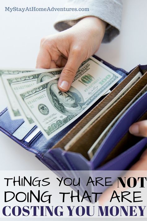 There are things you are not doing that are costing you money, lots of money! Read what you are doing that is costing you money.
