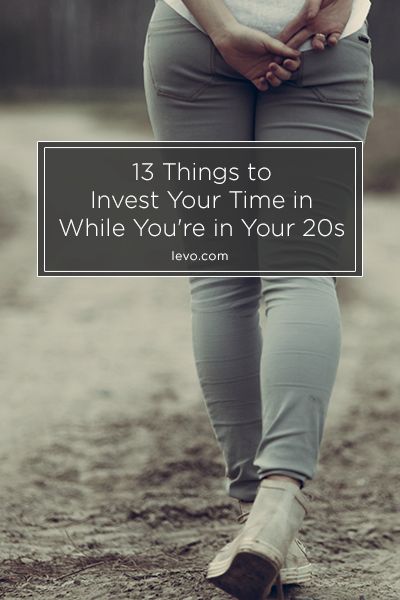 Your twenties will fly by faster than you realize... Make sure to take advantage of them! www.levo.com
